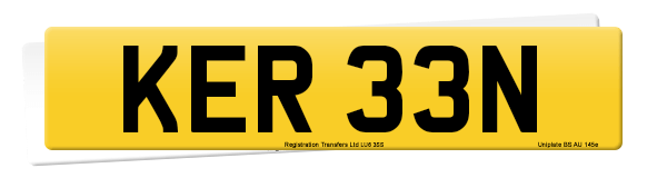 Registration number KER 33N